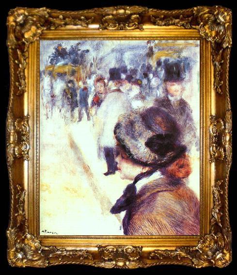 framed  Pierre Renoir Place Clichy, ta009-2
